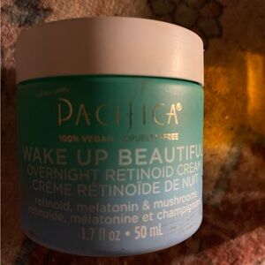 Pacifica Wake Up Beautiful Retinoid Cream in Aqua and White